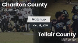 Matchup: Charlton County vs. Telfair County  2018