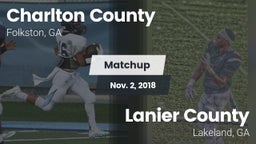 Matchup: Charlton County vs. Lanier County  2018