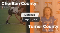 Matchup: Charlton County vs. Turner County  2019