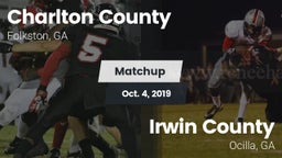 Matchup: Charlton County vs. Irwin County  2019