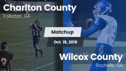 Matchup: Charlton County vs. Wilcox County  2019