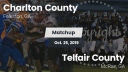 Matchup: Charlton County vs. Telfair County  2019