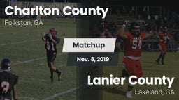 Matchup: Charlton County vs. Lanier County  2019