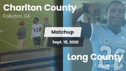 Matchup: Charlton County vs. Long County  2020
