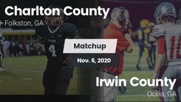 Matchup: Charlton County vs. Irwin County  2020