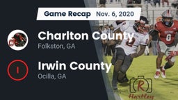 Recap: Charlton County  vs. Irwin County  2020