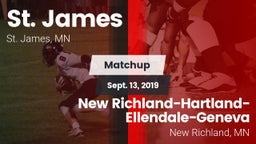 Matchup: St. James vs. New Richland-Hartland-Ellendale-Geneva  2019