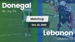 Matchup: Donegal vs. Lebanon  2020
