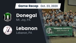 Recap: Donegal  vs. Lebanon  2020