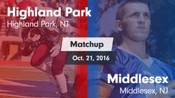 Matchup: Highland Park vs. Middlesex  2016