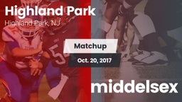 Matchup: Highland Park vs. middelsex 2017