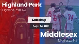 Matchup: Highland Park vs. Middlesex  2018