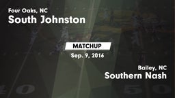 Matchup: South Johnston vs. Southern Nash  2016