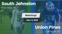 Matchup: South Johnston vs. Union Pines  2018