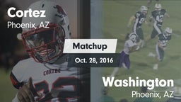 Matchup: Cortez vs. Washington  2016
