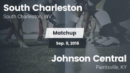 Matchup: South Charleston vs. Johnson Central  2016