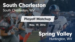 Matchup: South Charleston vs. Spring Valley  2016