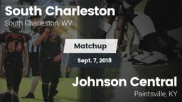 Matchup: South Charleston vs. Johnson Central  2018