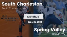Matchup: South Charleston vs. Spring Valley  2020