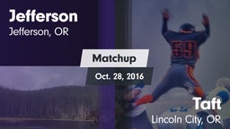 Matchup: Jefferson vs. Taft  2016