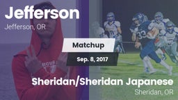 Matchup: Jefferson vs. Sheridan/Sheridan Japanese  2017