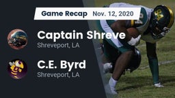 Recap: Captain Shreve  vs. C.E. Byrd  2020