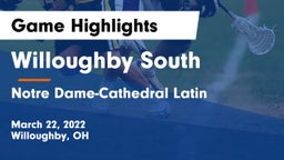 Willoughby South  vs Notre Dame-Cathedral Latin  Game Highlights - March 22, 2022