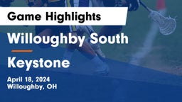 Willoughby South  vs Keystone  Game Highlights - April 18, 2024
