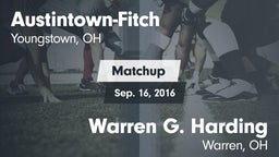 Matchup: Austintown-Fitch vs. Warren G. Harding  2016