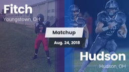 Matchup: Fitch  vs. Hudson  2018