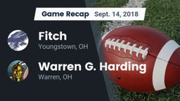 Recap: Fitch  vs. Warren G. Harding  2018