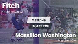 Matchup: Fitch  vs. Massillon Washington  2018