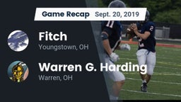Recap: Fitch  vs. Warren G. Harding  2019