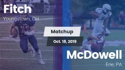Matchup: Fitch  vs. McDowell  2019