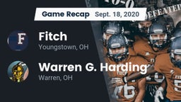 Recap: Fitch  vs. Warren G. Harding  2020