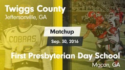 Matchup: Twiggs County vs. First Presbyterian Day School 2016