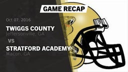 Recap: Twiggs County  vs. Stratford Academy  2016
