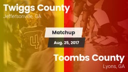 Matchup: Twiggs County vs. Toombs County  2017