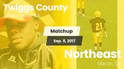 Matchup: Twiggs County vs. Northeast  2017