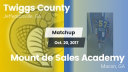 Matchup: Twiggs County vs. Mount de Sales Academy  2017