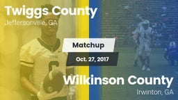 Matchup: Twiggs County vs. Wilkinson County  2017