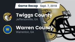 Recap: Twiggs County  vs. Warren County  2018