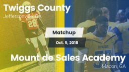 Matchup: Twiggs County vs. Mount de Sales Academy  2018