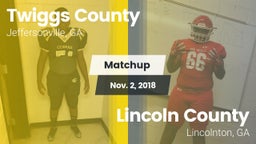 Matchup: Twiggs County vs. Lincoln County  2018