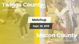Matchup: Twiggs County vs. Macon County  2019