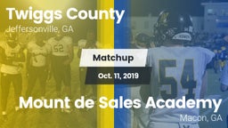 Matchup: Twiggs County vs. Mount de Sales Academy  2019