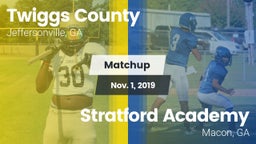 Matchup: Twiggs County vs. Stratford Academy  2019
