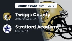 Recap: Twiggs County  vs. Stratford Academy  2019