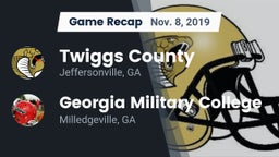 Recap: Twiggs County  vs. Georgia Military College 2019