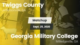 Matchup: Twiggs County vs. Georgia Military College  2020